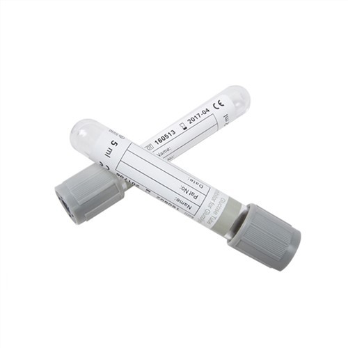 Steril grå topp topp blodoppsamlingstest Vacutainer Tube